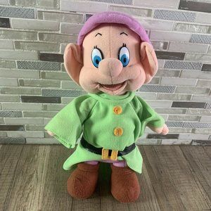 Vintage Disney Snow White and the Seven Dwarves Dopey Plush,1993 11" tall